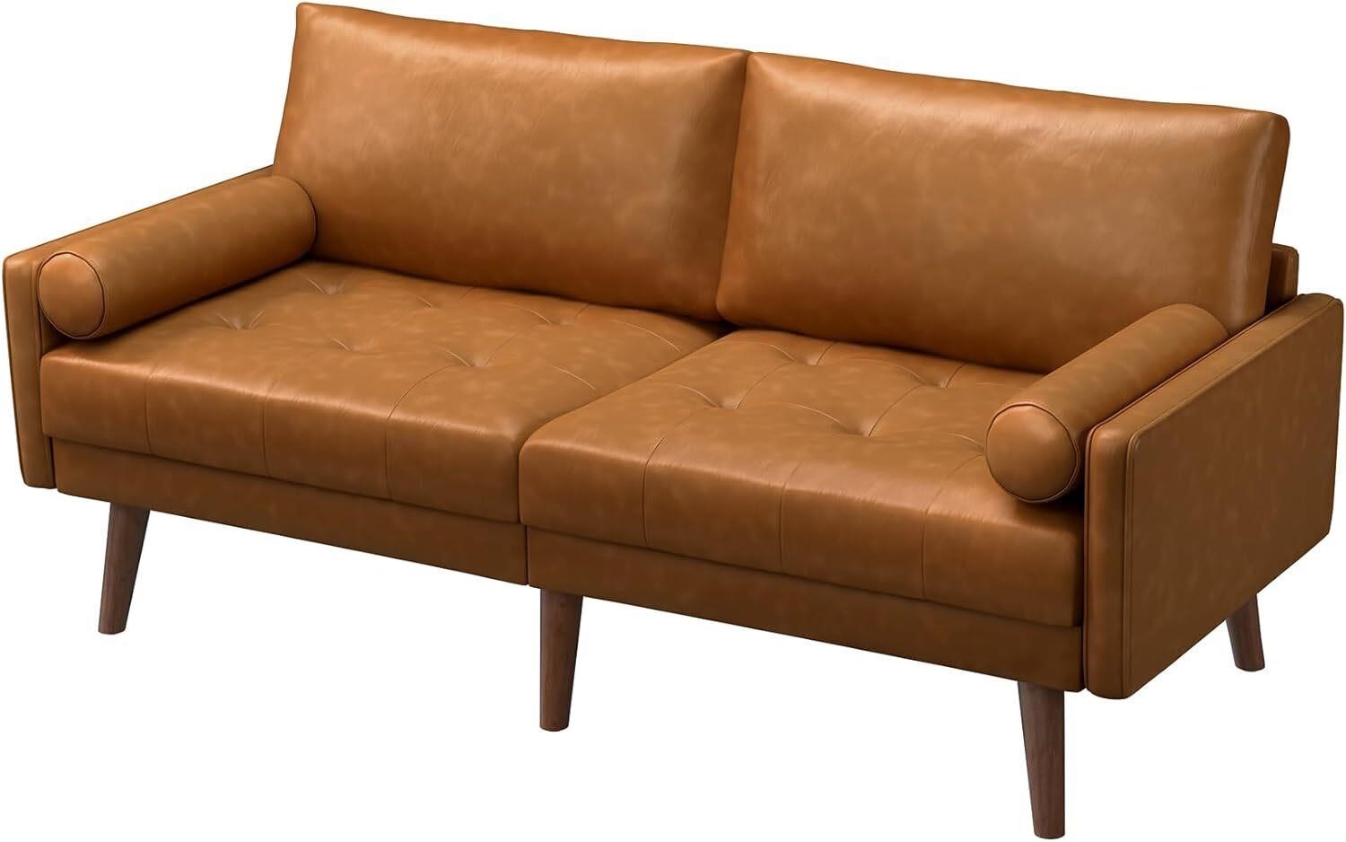 Vesgantti 2 Seater Couch  71in Faux Leather