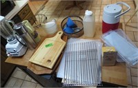 Blender, cutting boards, misc.