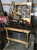 Magneto machine cabinet, tools, elect motor