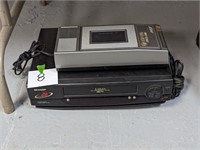 Sharp VCR & Kinyo Tape Rewinder