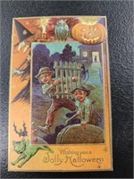 Antique A. Jaeger Halloween Series No. 4 Embossed