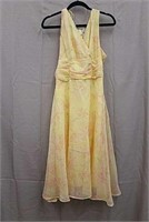 DJ Summers Yellow Floral Dress- Size 12