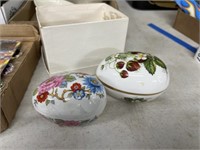 spode and limoges eggs