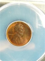 1909 VDB Penny 1c MS 65 RB ANACS