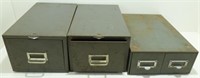 * 2 Cole Steel Metal Filing Cabinets & an