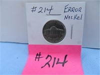 Jefferson Error Coin, Double Sided Monticello