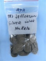 (178) Jefferson Silver War Nickels