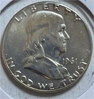 1961 Franklin Half Dollars