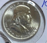 1959 Franklin Half Dollars