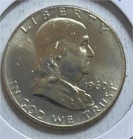 1960 Franklin Half Dollars