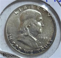 1955 Franklin Half Dollars