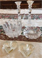 Q - MIXED LOT OF CRYSTAL CANDLEHOLDERS (M13)