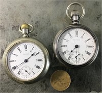 Pair of Waltham pocket watches