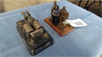 2 antique telegraph relay sounders