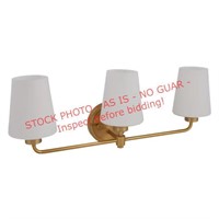 Goldson 18.77-in 3-Light Transitional Vanity Light