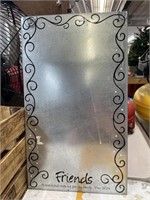 Friends Metal Picture Sign