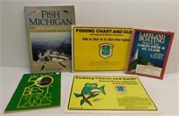 Assorted Michigan fishing and boating literature.