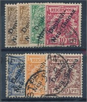 GERMAN NEW GUINEA #1-6 USED VF-EXTRA FINE