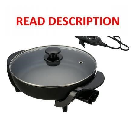 Mainstays 12 Round Nonstick Electric Skillet with