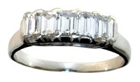 Platinum 1.18 ct Natural Brilliant Diamond Ring