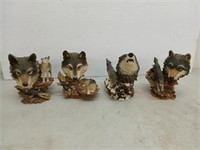 Wolf collection four pieces
