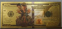 24k gold-plated stranger things banknote