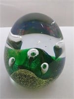 Art Glass Deep-Sea Controlled Bubbles, Green Lava