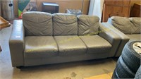 Grey leather? Sofa and love seat