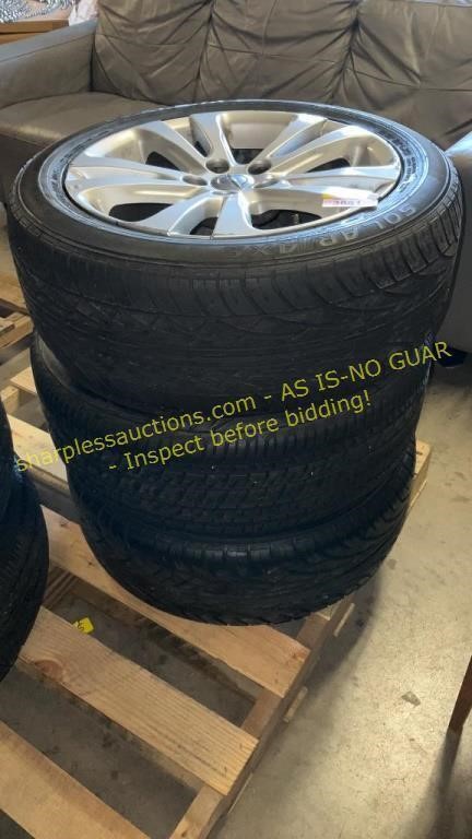 4    215/55r17 tires with rims