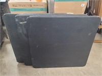 Three Black Foldable Card / Party Tables
