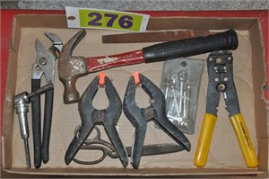 Claw hammer, wire cutters, pliers & more