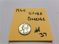 1964 silver quarter