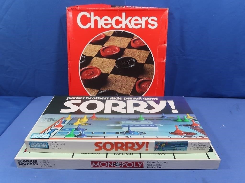 Game Lot including Checkers