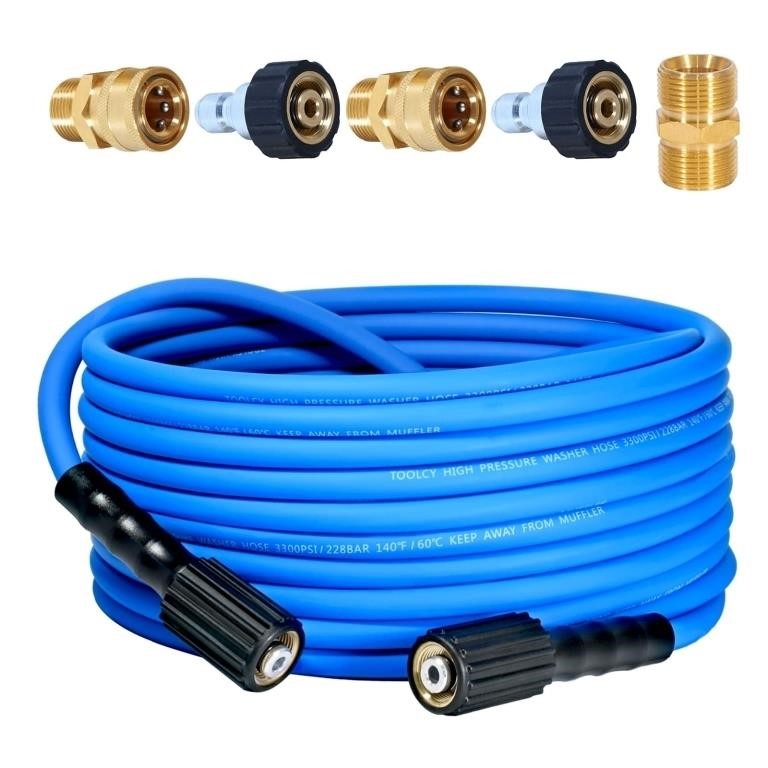 R1900  TOOLCY 30ft Pressure Washer Hose, 1/4 in.