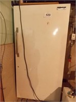 Large freezer, condition unknown, used to store