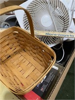 Personal fan, Longaberger basket and more