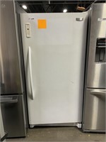 WHITE FRIGIDAIRE STAND UP FREEZER, USED BUT WORKS