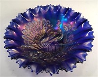 Northwood Peacock On The Fence Bowl