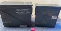 W - LOT OF 2 EMPTY AMMUNITION BOXES (Q137)