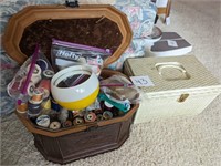 Sewing Basket and Contents