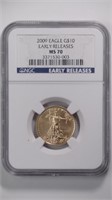 2009 $10 Gold Eagle NGC MS70