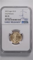 2023 $10 Gold Eagle NGC MS70