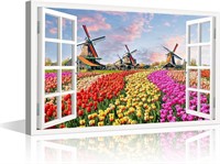 Landscape Paintings for Wall Tulips Pictures