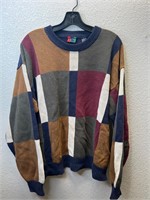 Vintage Bachrach 1877 Color Block Knit Sweater