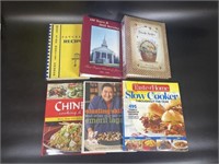 6 Assorted Cookbooks