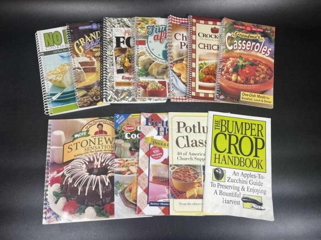 13 Assorted Cookbooks