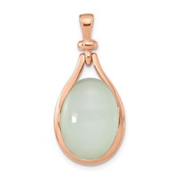 Sterling Silver Green Chalcedony Pendant