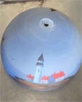 Light Fixtures Domb with Lighthouse Scene