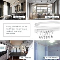 Flexible Bendable Curtain Track Ceiling Wall