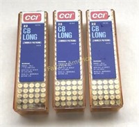 298 ROUNDS CCI .22 CB LONG (ZIMMER PATRONE)
